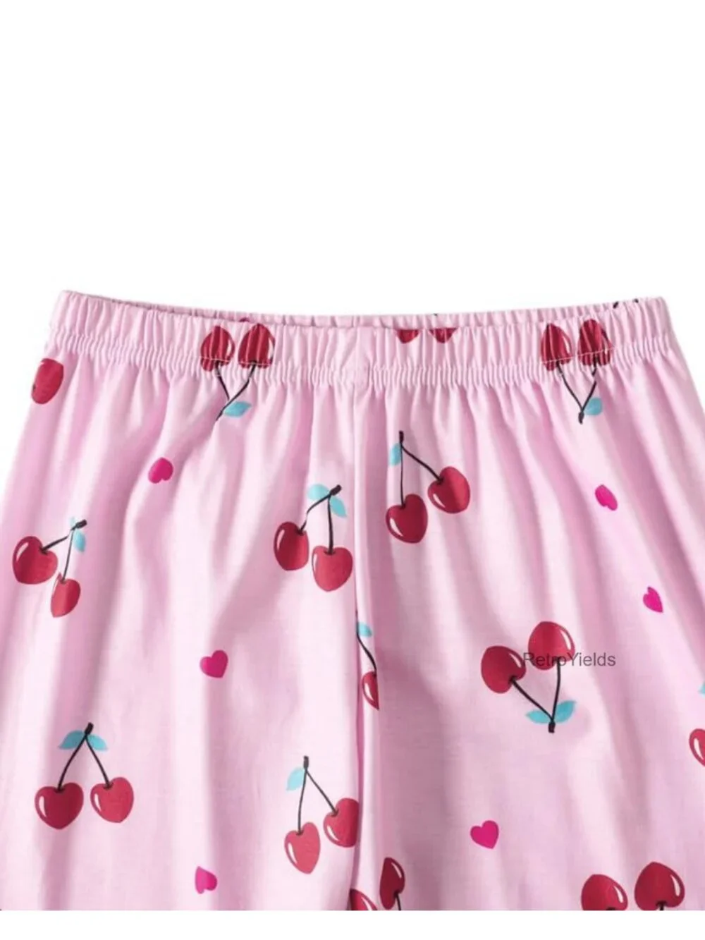 Girls 3-Piece Pajama Set Button Down Short Sleeve Top with Shorts & Pants